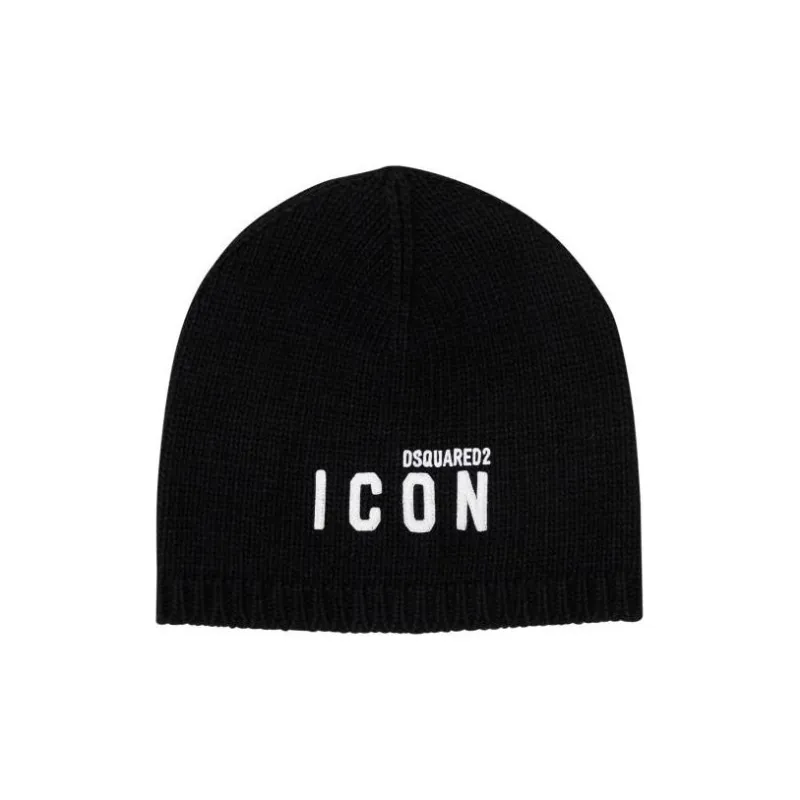 DSQUARED 2 Logo Printed Knitted Beanie-0