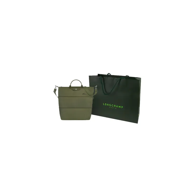 LONGCHAMP Le Pliage Green Canvas Bag Travel Bag Men's-4