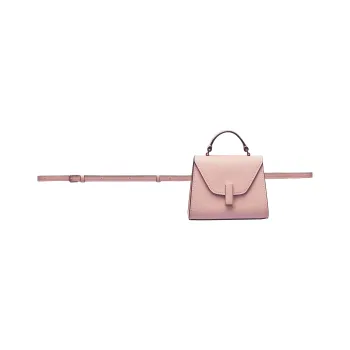 Valextra Iside Calfskin Portable One Shoulder Crossbody Fanny Pack Women's Pink Peony