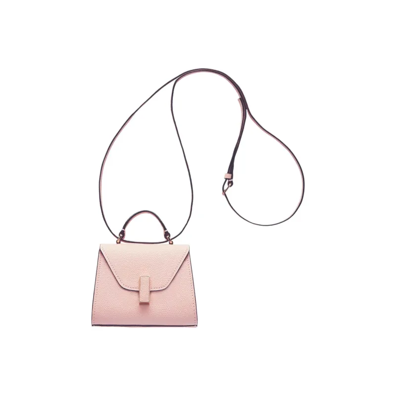 Valextra Iside Calfskin Portable One Shoulder Crossbody Fanny Pack Women's Pink Peony-1
