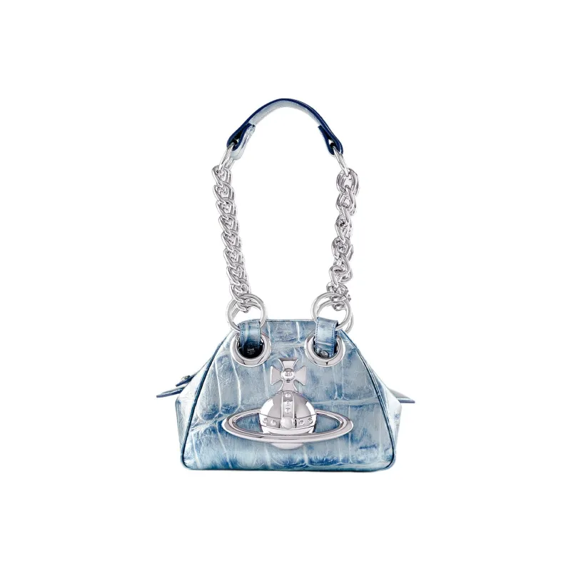 Vivienne Westwood Calfskin One Shoulder Handbags Regular Women's Blue-0