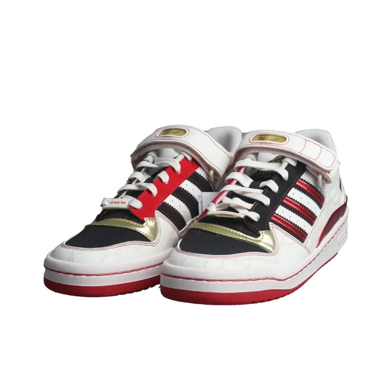 Adidas Originals Forum Low X Iron Man Shoes 'White Red Black'-2