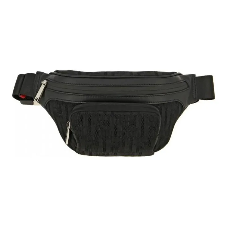 FENDI Polyester Sling Bag Fanny Pack Regular Men's Black-2