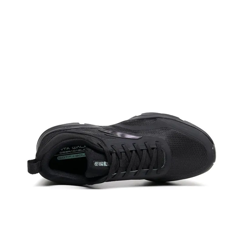 Anta Shenxi Anti Slip Wear Resistant Low Top Running Shoes Men's Black-2