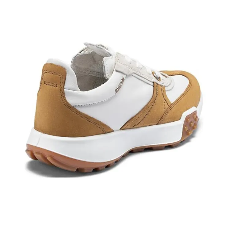 Ecco Low Top Casual Shoes Women's Yellow White-4