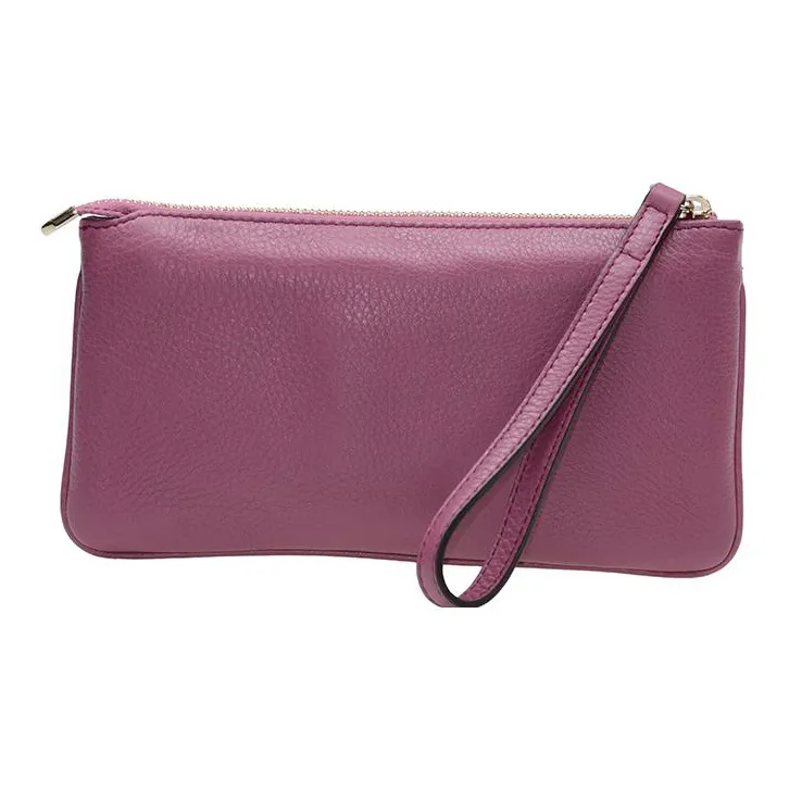 GUCCI Leather Wrist Bag Wallet Coin Purse Women's Dark Pink-3