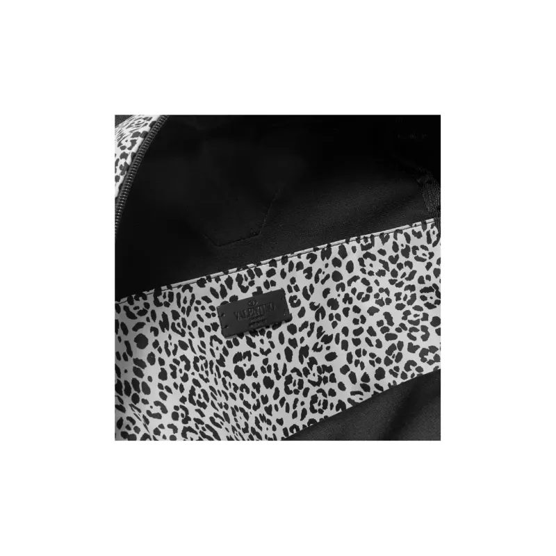 Valentino Nylon Backpack Men's Black/White-4
