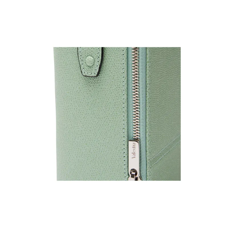 Valextra Tric Trac Calfskin Box Bag, Handbag, Shoulder Bag, Crossbody Bag Women's Aqua Green-5