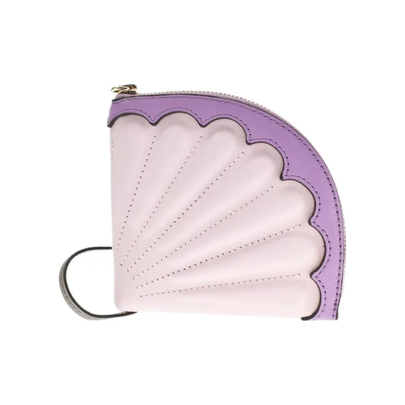 Furla Allegra Soft Calfskin Clutch Coin Purse Women's Light Purple-0