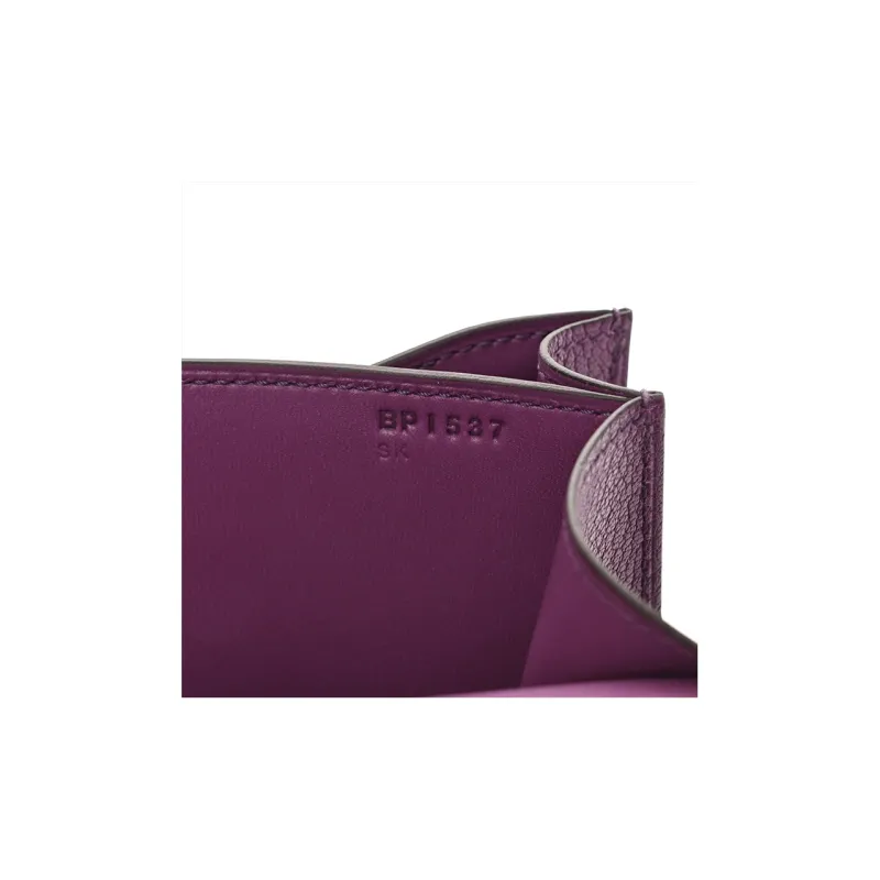 HERMES Constance Mysore Goat Skin Shoulder Bag Crossbody Bag Mini Women's 7P Anemone Sea Cucumber Purple-7