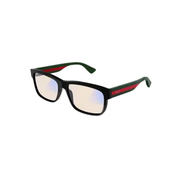 GUCCI Plastic Rectangular Eyeglass Frames Women's Black