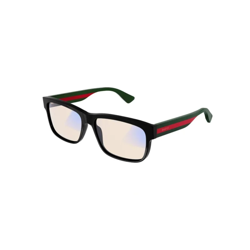 GUCCI Plastic Rectangular Eyeglass Frames Women's Black-0