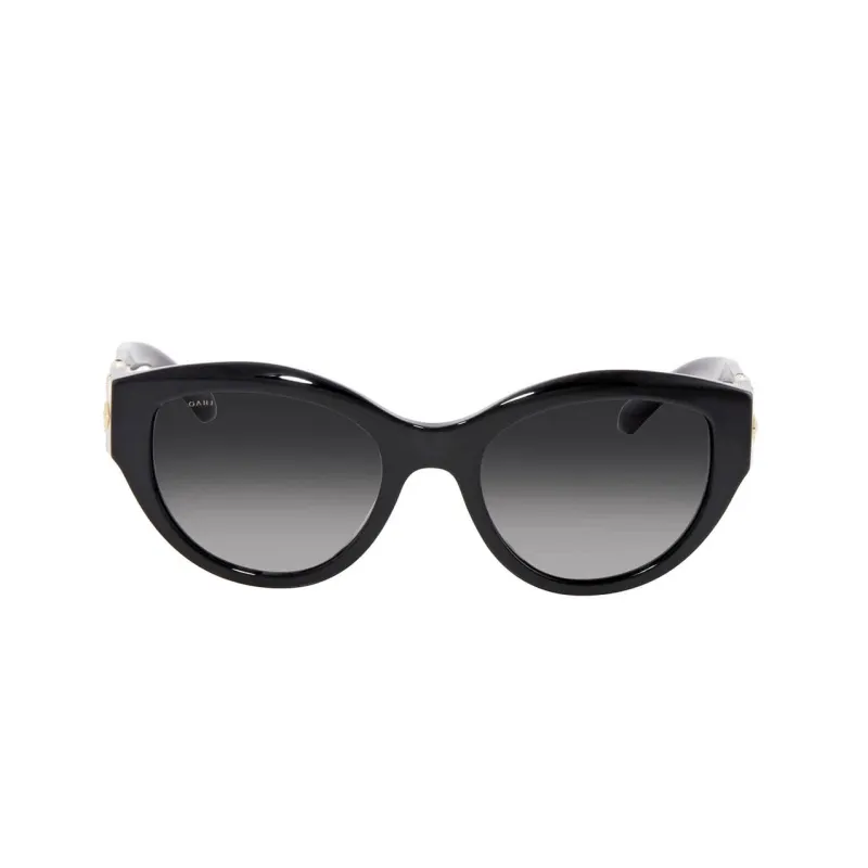 BVLGARI Plastic Irregular Shape Sunglasses Unisex Black-0