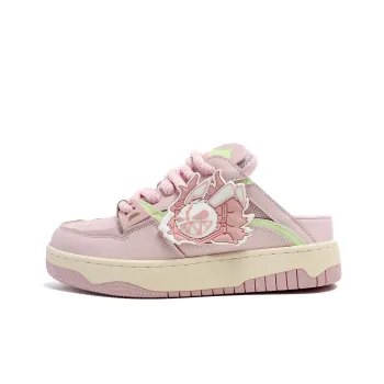 MR.PESIN Evil Rabbit Collection Anti Slip And Wear Resistant Breathable Low Top Skateboard Shoes Unisex Pink
