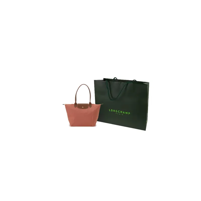 LONGCHAMP Le Pliage Canvas Handbag Large Size Women's Red-5
