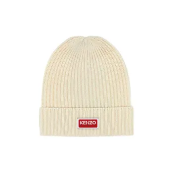 KENZO Logo Patch Knit Beanie