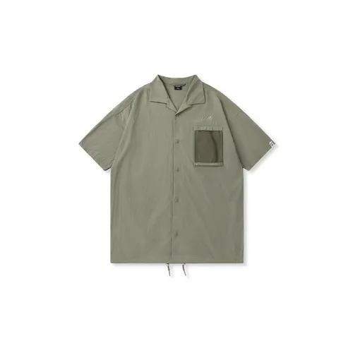 LAMLICKA Shirts Unisex Olive Green