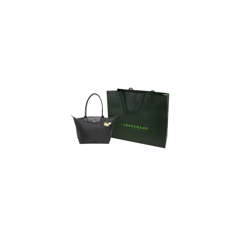 LONGCHAMP X Pokémon Canvas Bag, Shoulder Bag Women's Black-6