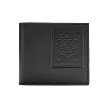 LOEWE Satin Calfskin Wallet Men's Black
