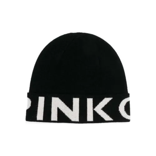 PINKO Intarsia-knit Logo Beanie