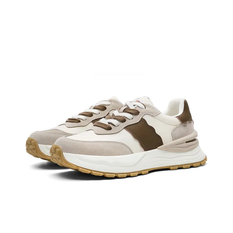Dickies Low Top Running Shoes Women's Beige Coffee-4