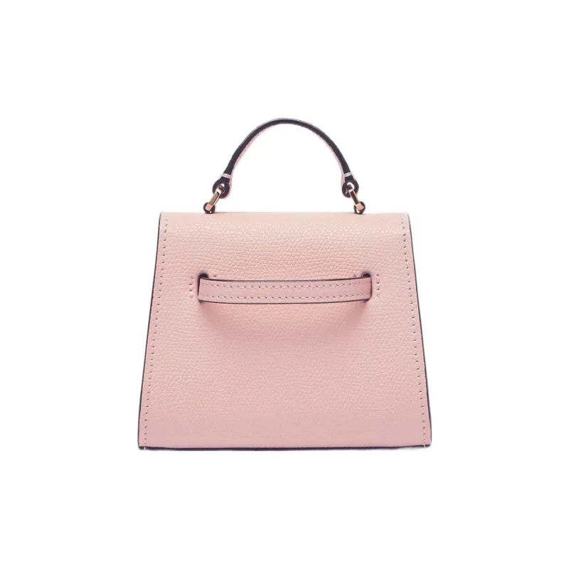 Valextra Iside Calfskin Portable One Shoulder Crossbody Fanny Pack Women's Pink Peony-2