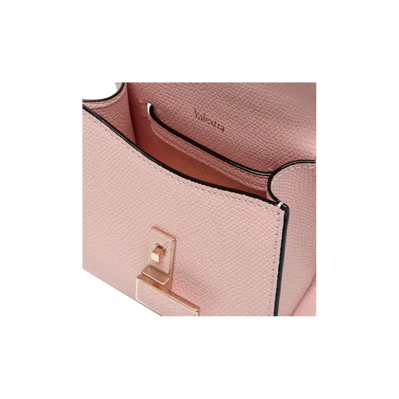 Valextra Iside Calfskin Portable One Shoulder Crossbody Fanny Pack Women's Pink Peony-3