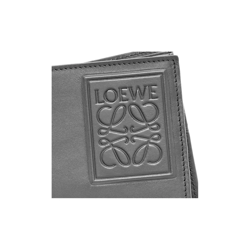 LOEWE Satin Calfskin Wallet Men's Black-4