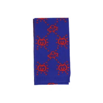 GUCCI Knit Scarves Baby Blue