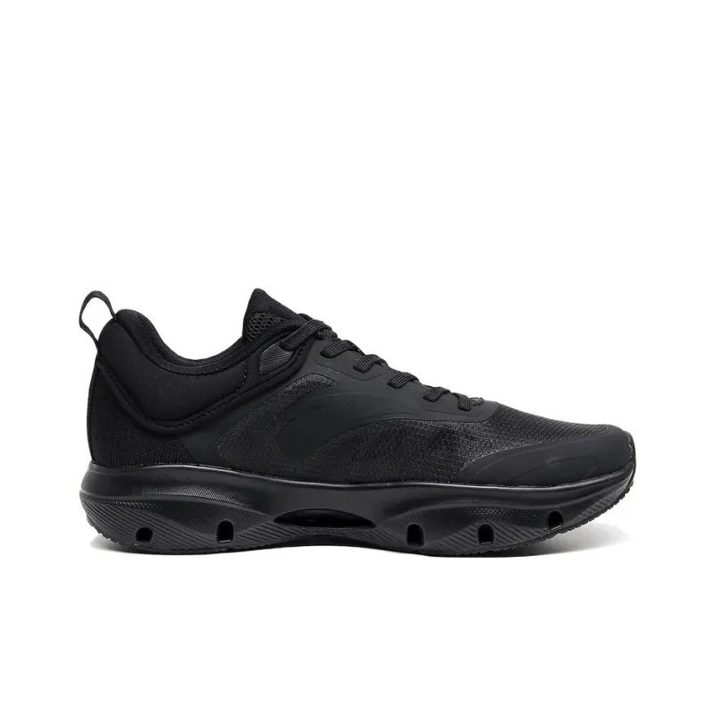 Anta Shenxi Anti Slip Wear Resistant Low Top Running Shoes Men's Black-1