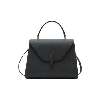 Valextra Iside Calfskin Shoulder Bag, Crossbody Bag, Handbag Medium Size Women's Night Blue
