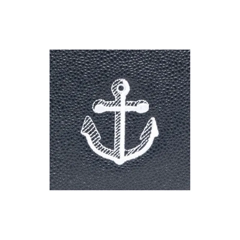 THOM BROWNE· Pebble Textured Calfskin Wallet Men's Marine Blue-3