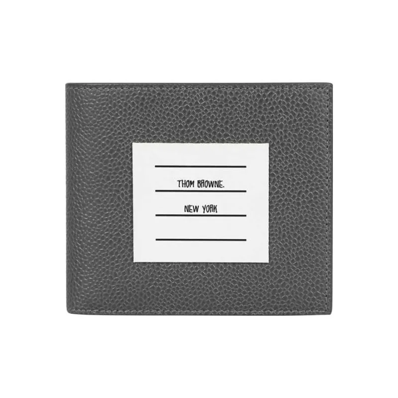 THOM BROWNE· Leather Wallet Men's Gray-0
