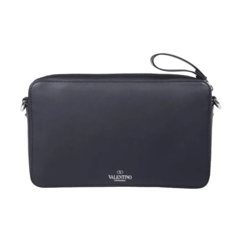 Valentino Vltn Logo Printed Zip Up Shoulder Bag-2