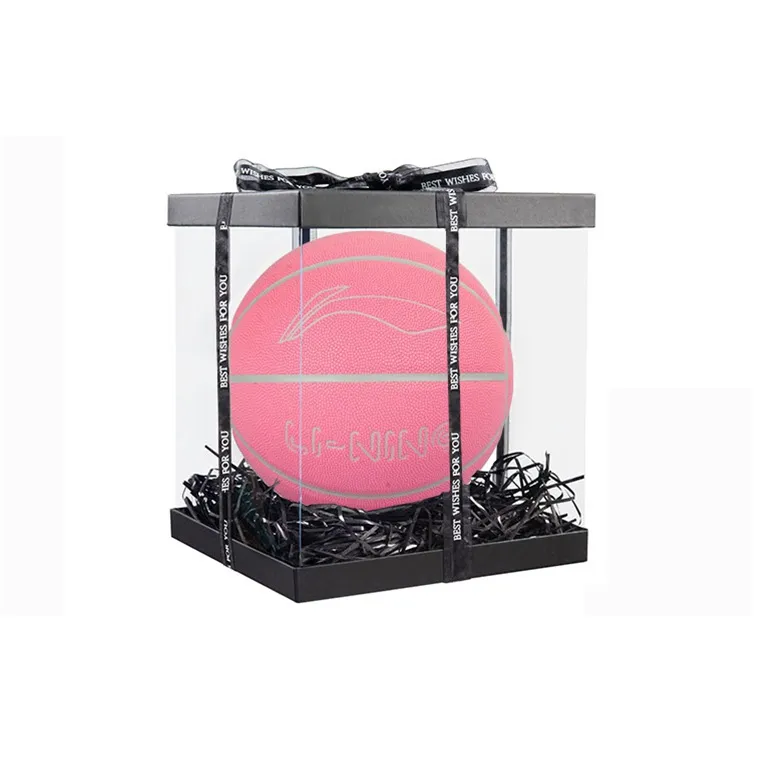LiNing Badfive PU Basketball Pink Size 7 Glow In The Dark Unisex-5