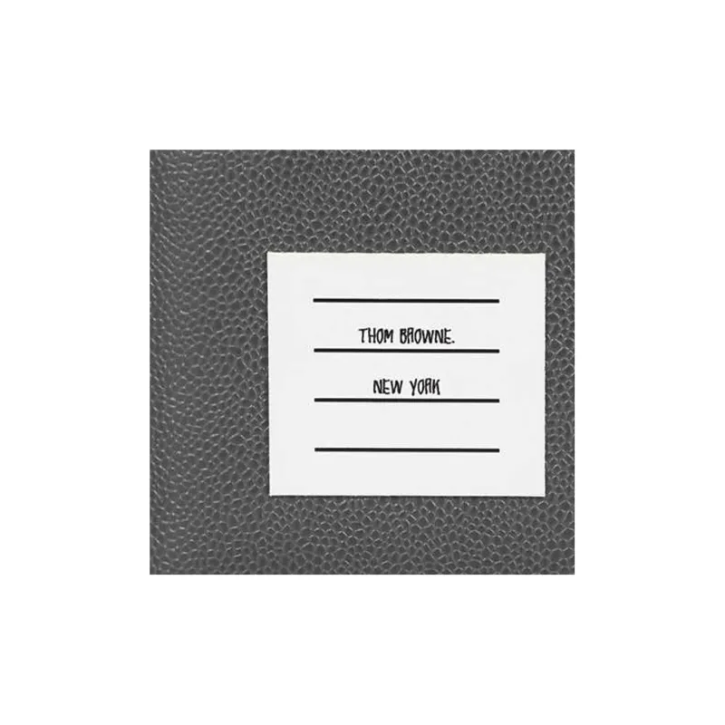 THOM BROWNE· Leather Wallet Men's Gray-3