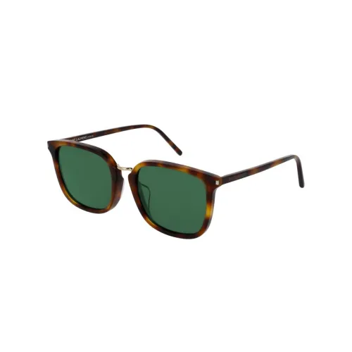 SAINT LAURENT Acetate Square Sunglasses Men's Tortoiseshell
