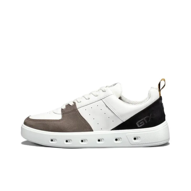 Ecco Wear-Resistant Low-Top Skateboard Shoes Men's Tan-0