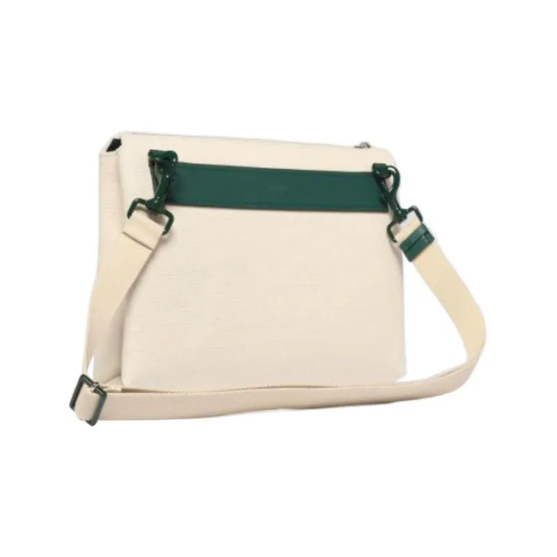 Valentino Canvas Crossbody Bag, Shoulder Bag Women's Green/White-1