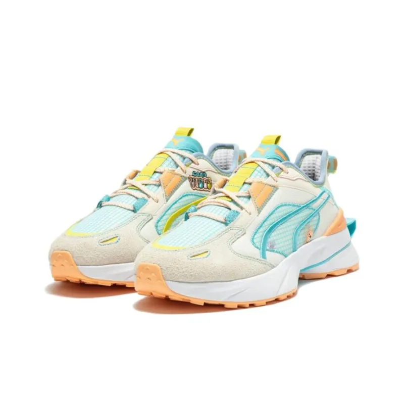 PUMA Pwrframe Casual Shoes Unisex Low Top Orange Pink-2