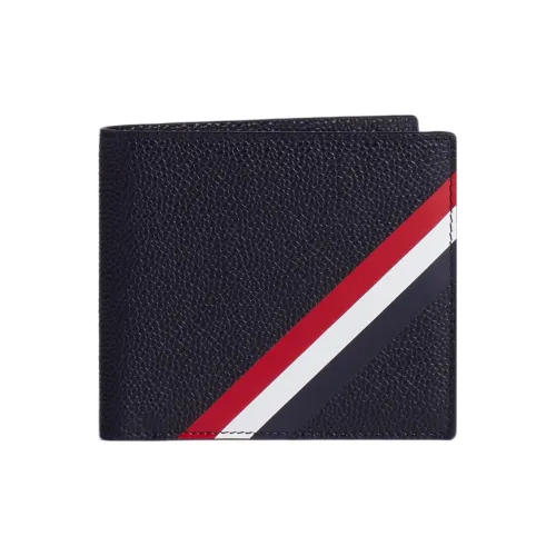 THOM BROWNE Calfskin Wallet Men's Red/White/Blue