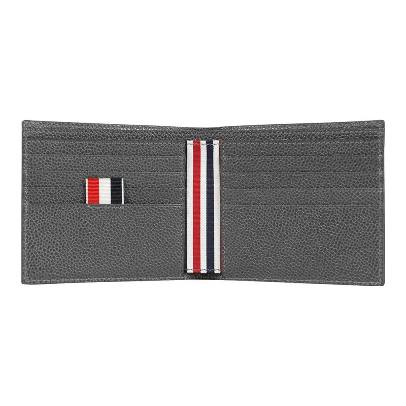 THOM BROWNE· Leather Wallet Men's Gray-2