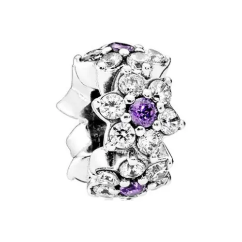 Pandora Necklace / Pendant Silver/Purple Unisex  