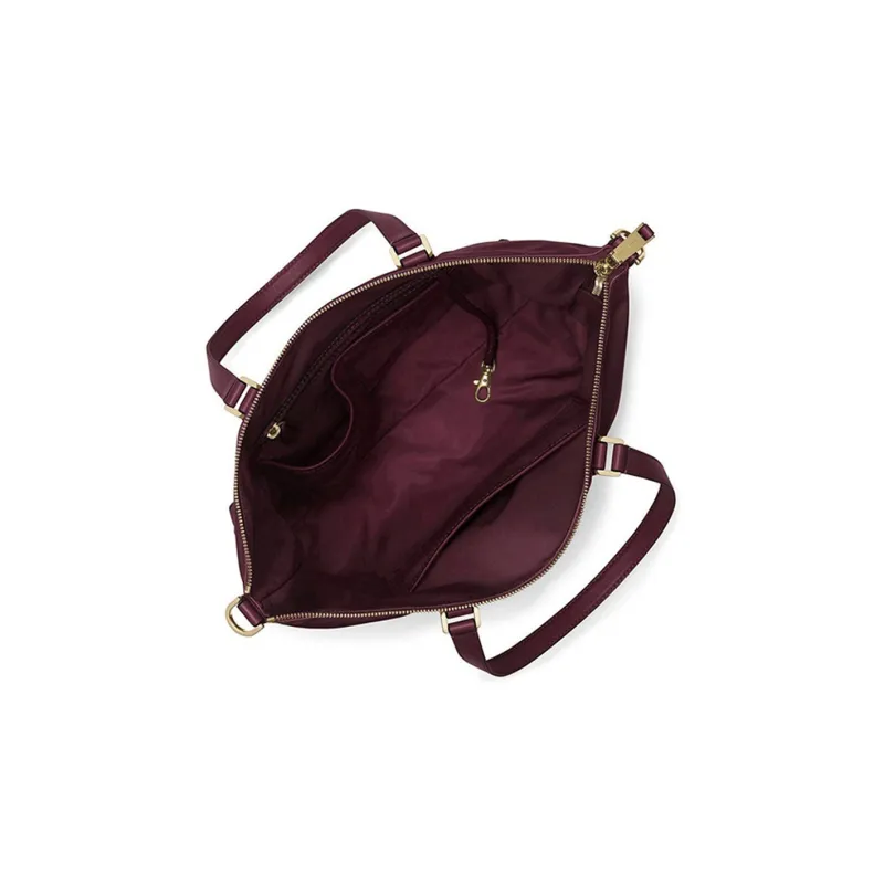 MICHAEL KORS Ariana Nylon Fabric Portable Crossbody Bag, Shoulder Bag Regular Women's Burgundy-1