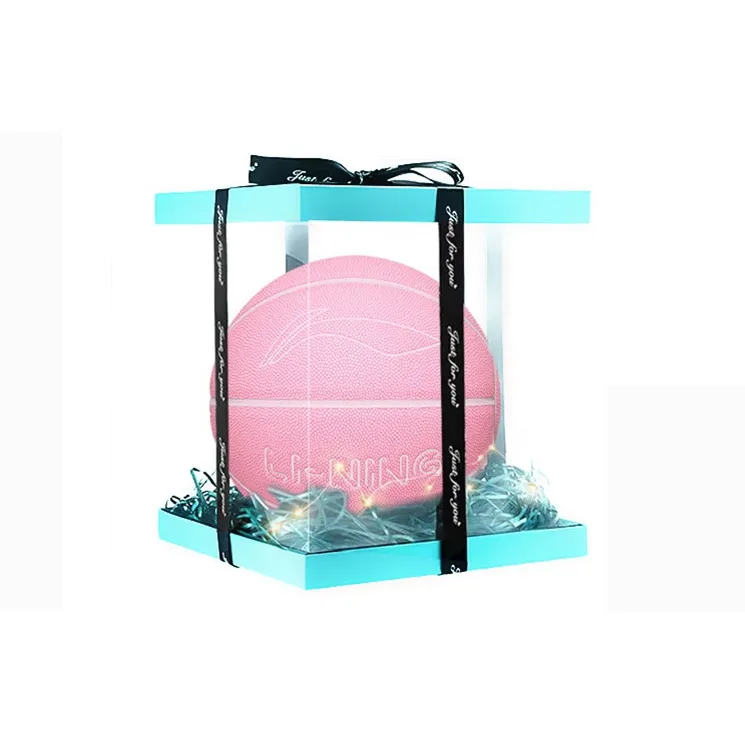 LiNing Badfive PU Basketball Pink Size 7 Glow In The Dark Unisex-6