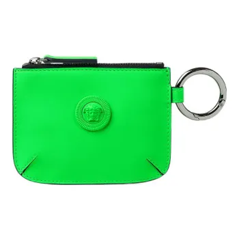 VERSACE Polyester Clutch Coin Purse Men's Green