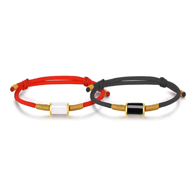 Qing Yi Hetian Jade Hetian Jade Bracelets Unisex White Jade-5