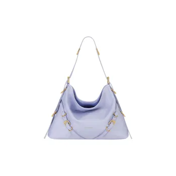 Givenchy Voyou Cow Leather Handbag, Shoulder Bag Women's Light Purple