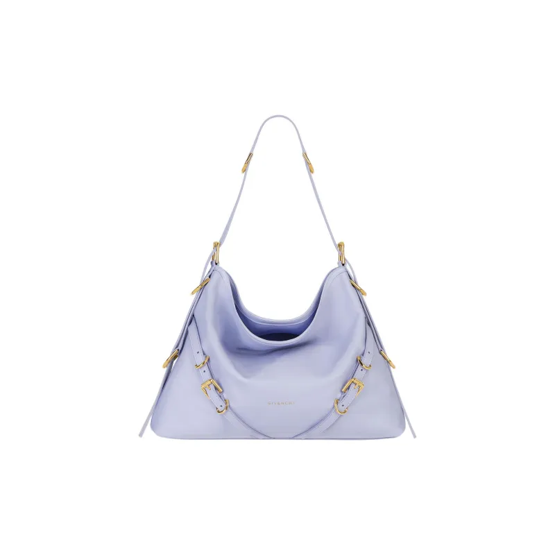 Givenchy Voyou Cow Leather Handbag, Shoulder Bag Women's Light Purple-0