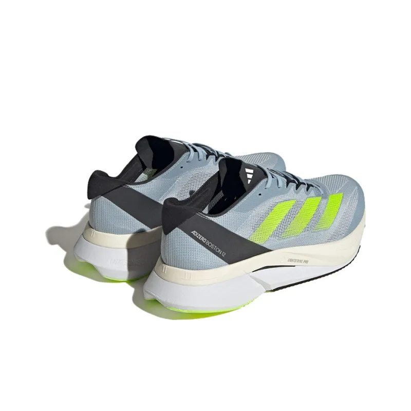 Adidas Adizero Boston 12 Wonder Blue Lucid Lemon Carbon-3